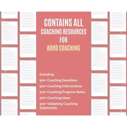 adhd therapy resource compendium: comprehensive interventions, questions, notes, statements, coping skills, counseling, mental health, worksheets, and tools +bonus(books)