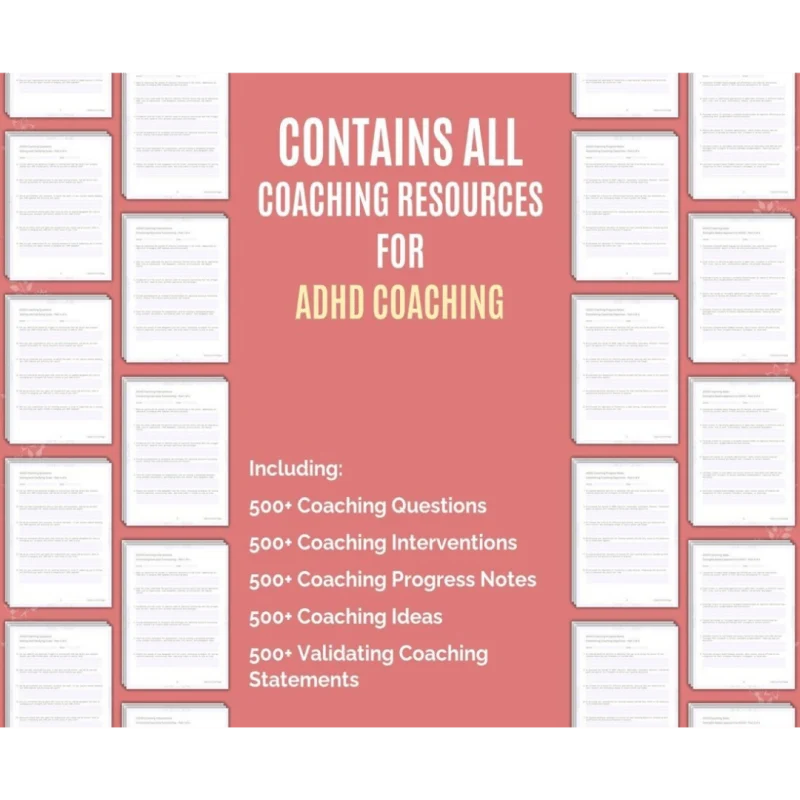 adhd therapy resource compendium: comprehensive interventions, questions, notes, statements, coping skills, counseling, mental health, worksheets, and tools +bonus(books)