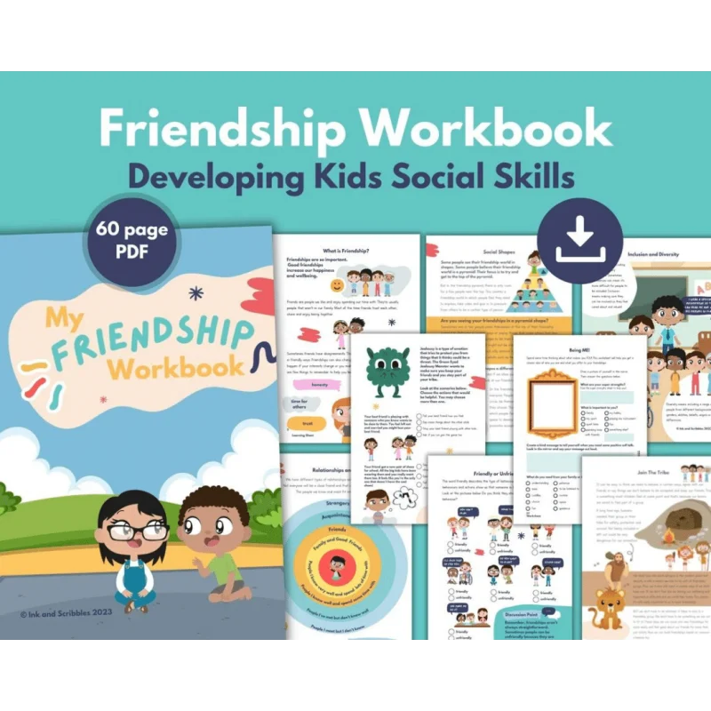 building strong relationships: a social emotional learning (sel) workbook for developing social skills and friendships in children